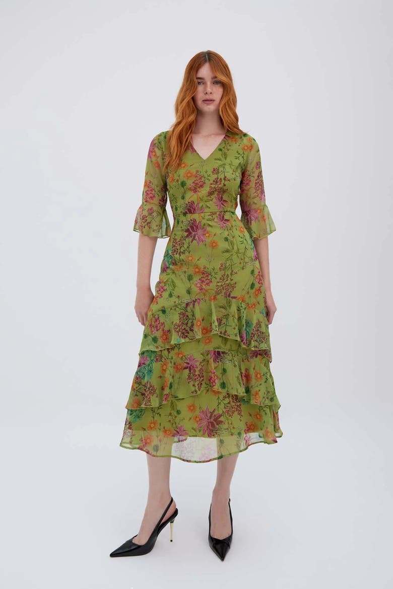 Alicia Green Dress, Main, color, Green