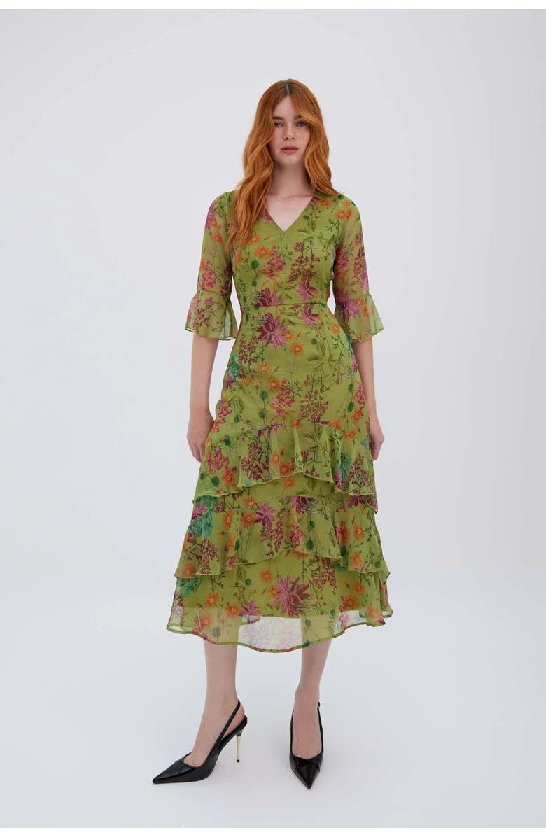 RAISHMA Alicia Green Dress, Main, color, Green