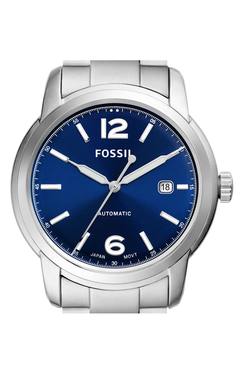 Fossil Heritage Automatic Bracelet Watch, 43mm, Alternate, color, 