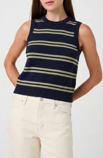 Hester Striped Rib Sweater Tank