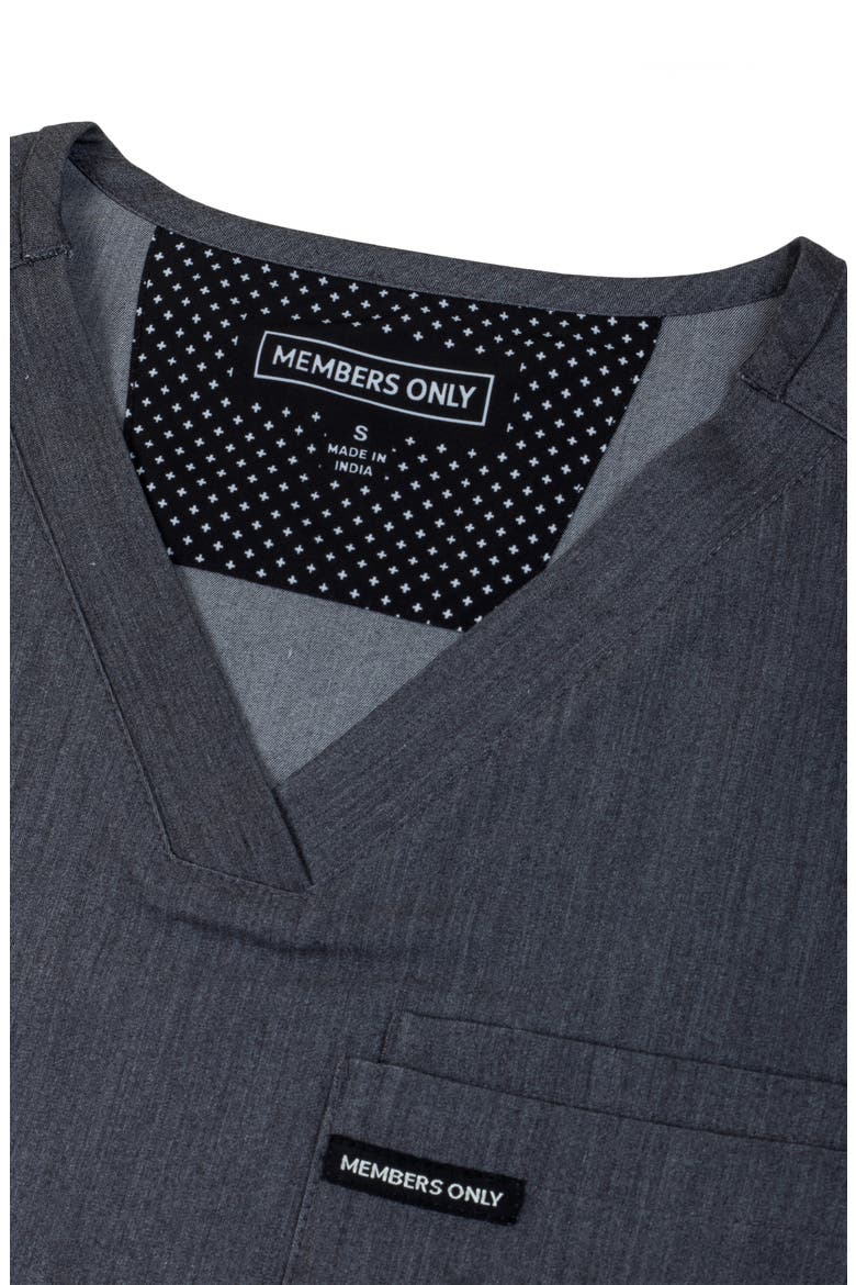 Brighton 3-Pocket Scrub Top, Alternate, color, Graphite