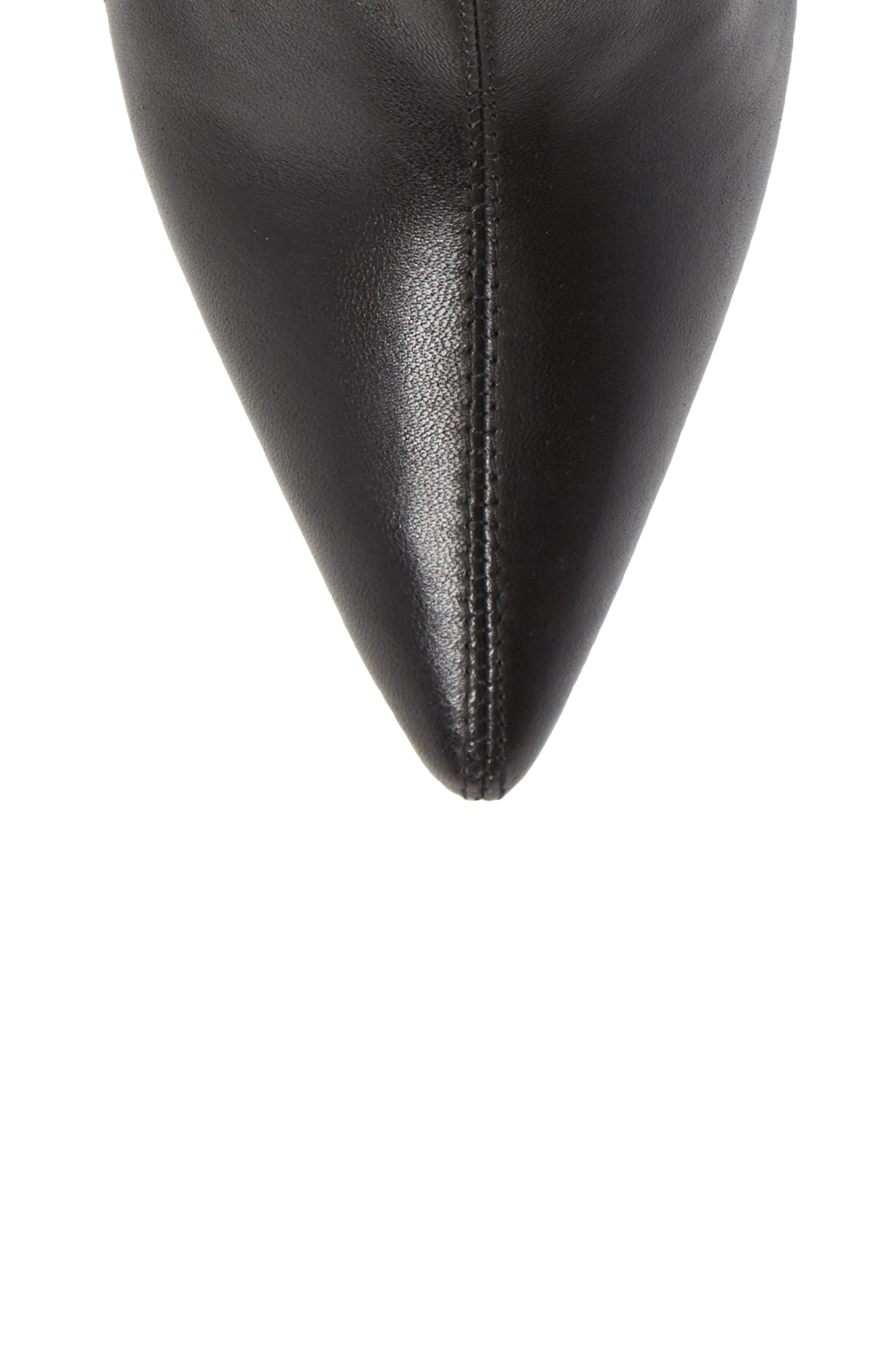 Revel Stiletto Bootie, Alternate, color, BLACK LEATHER