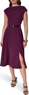 Donna Karan New York Cap Sleeve A-Line Dress