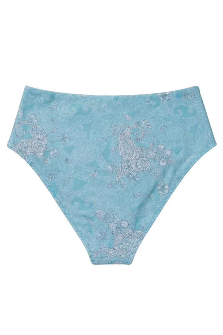 Paisley Explosion Womens Swimsuit Bottom, Alternate, color, Paisley Explosion Teal