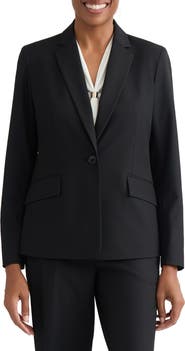 KASPER Washable One-Button Jacket