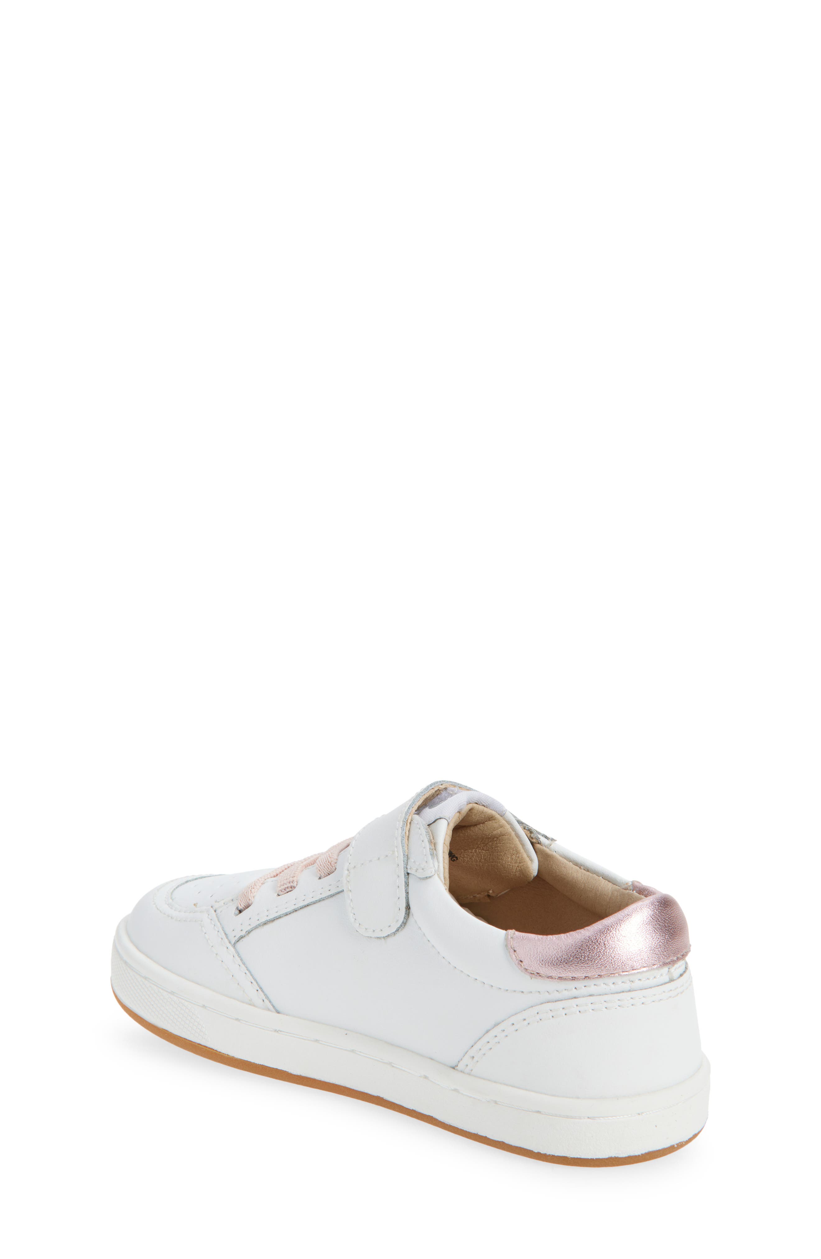 Kids' Platinum Runner Sneaker, Alternate, color, SNOW / PINK FROST