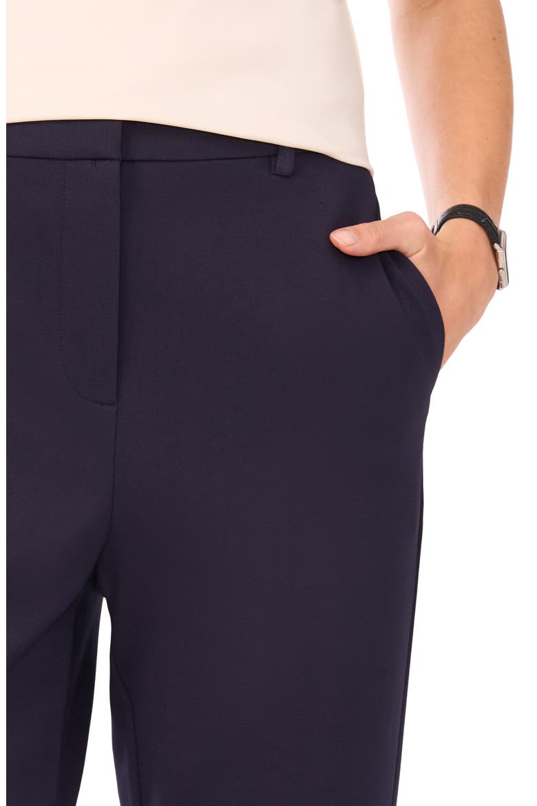 Ponte Knit Kick Flare Leg Pants, Alternate, color, NAVY DEPTHS