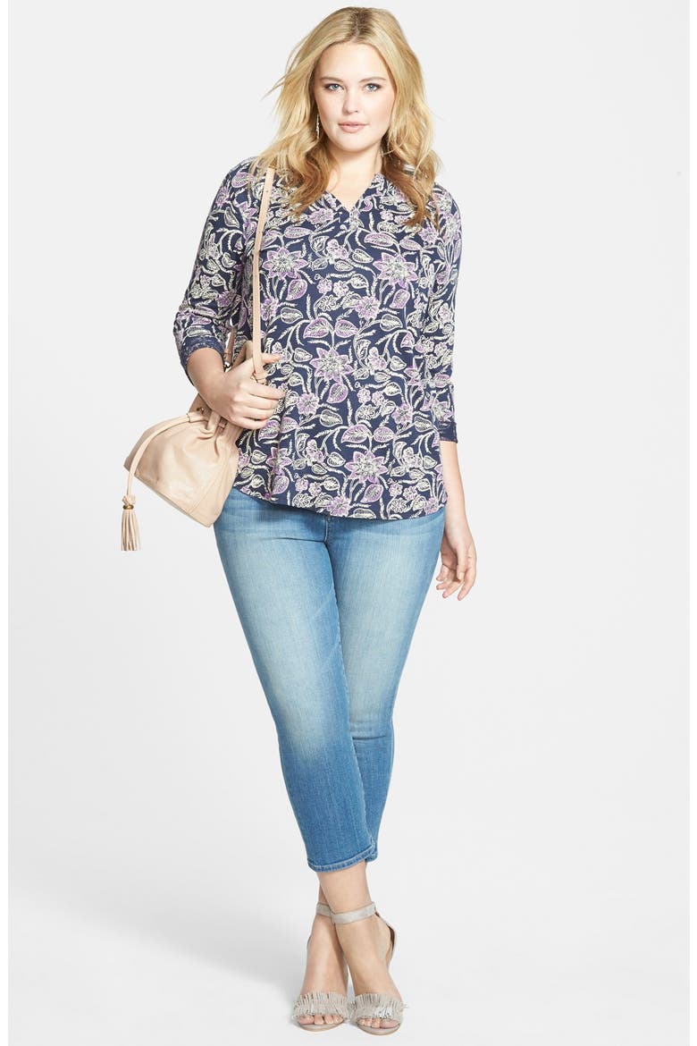 'Emma' Stretch Crop Jeans, Alternate, color, AIRLIE