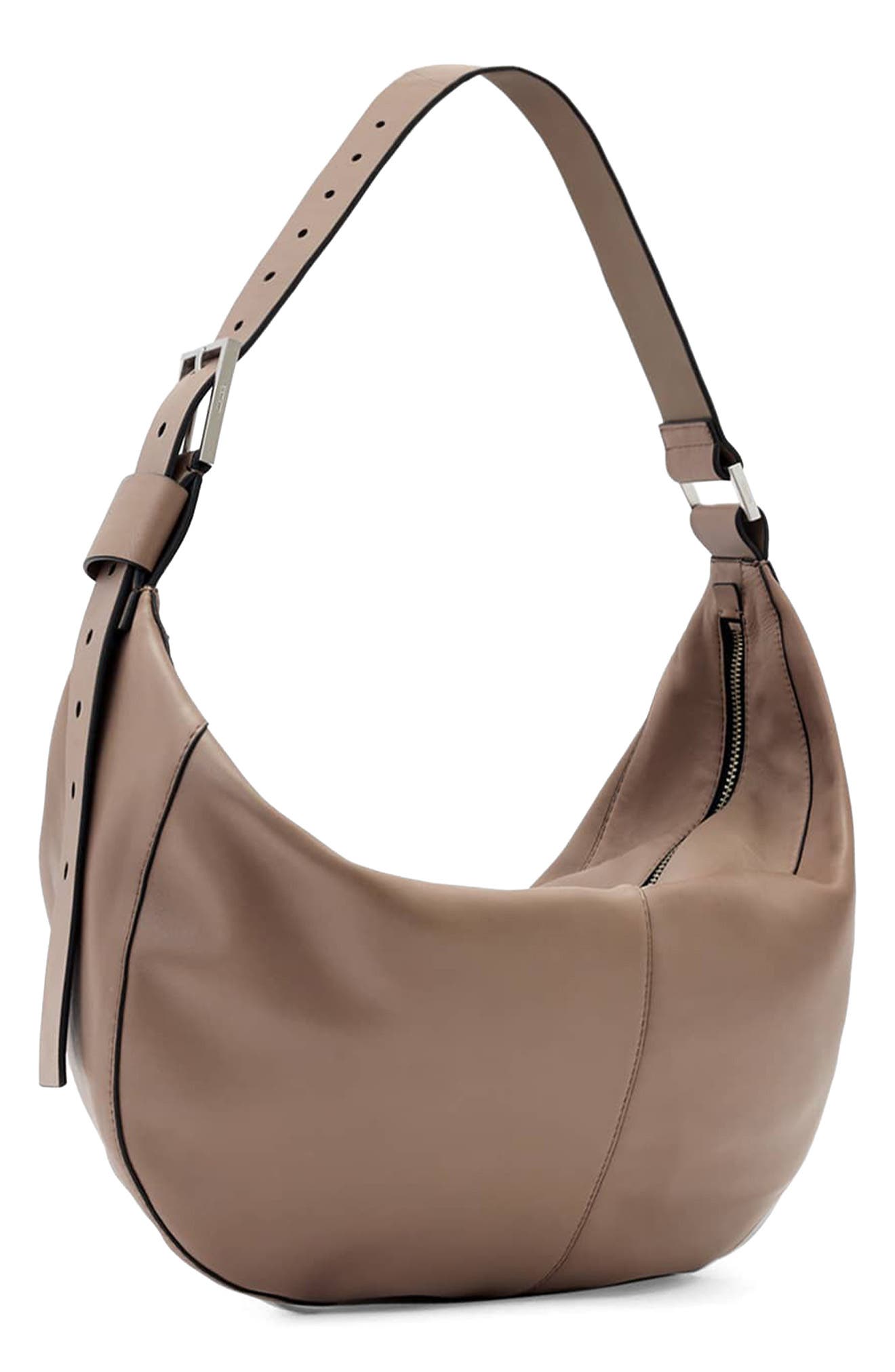 Luna Leather Shoulder Bag, Alternate, color, MOCHA BROWN