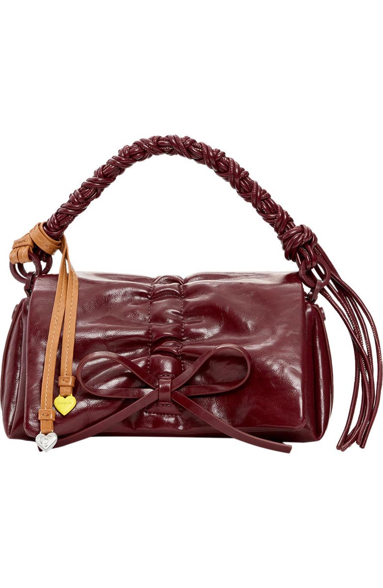 Desigual Faux Leather Shoulder Bag, Main, color, Burgundy