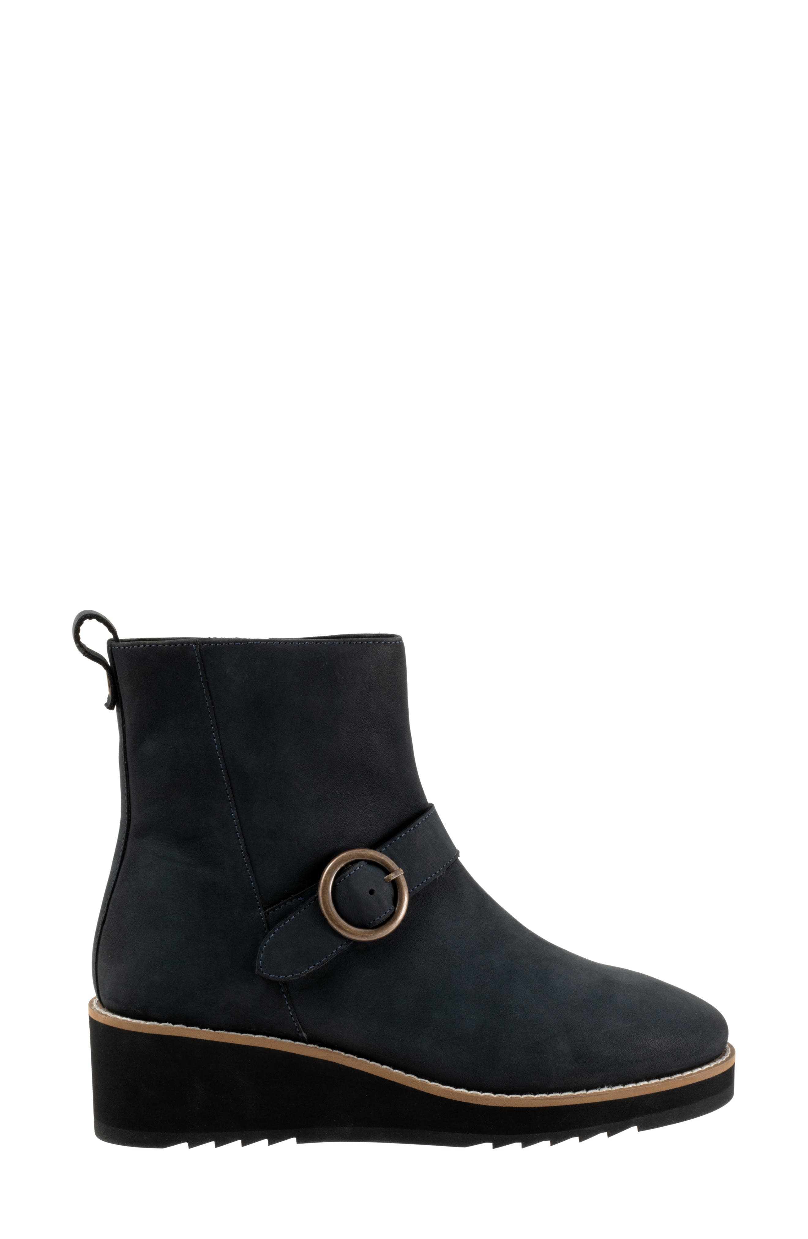 Westland Platform Wedge Bootie, Alternate, color, SMOKE NUBUCK