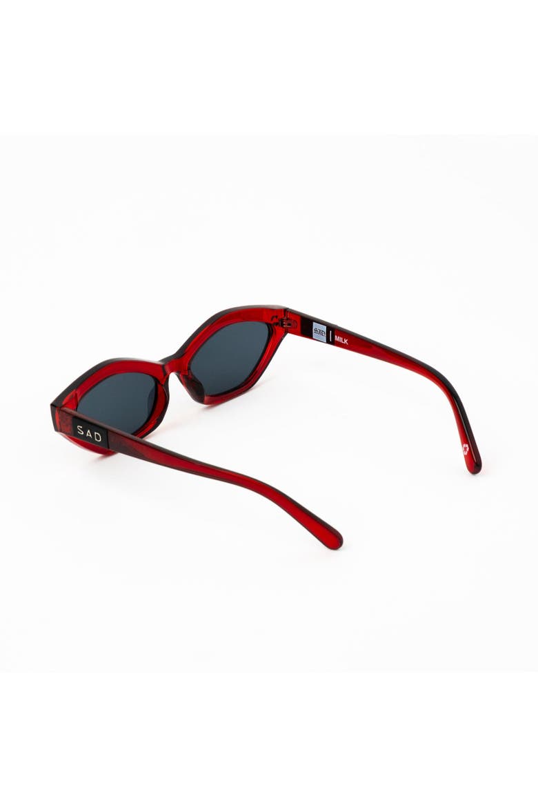 Milk Sunglasses, Alternate, color, Blood Red
