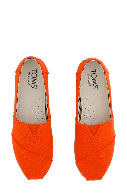 Toms Alpargata Classic Flat In Red
