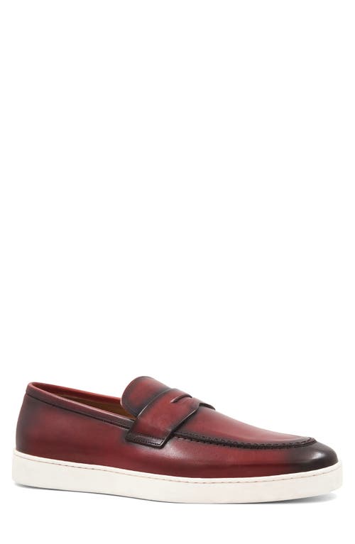 Bruno Magli Prato Penny Loafer In Bordeaux