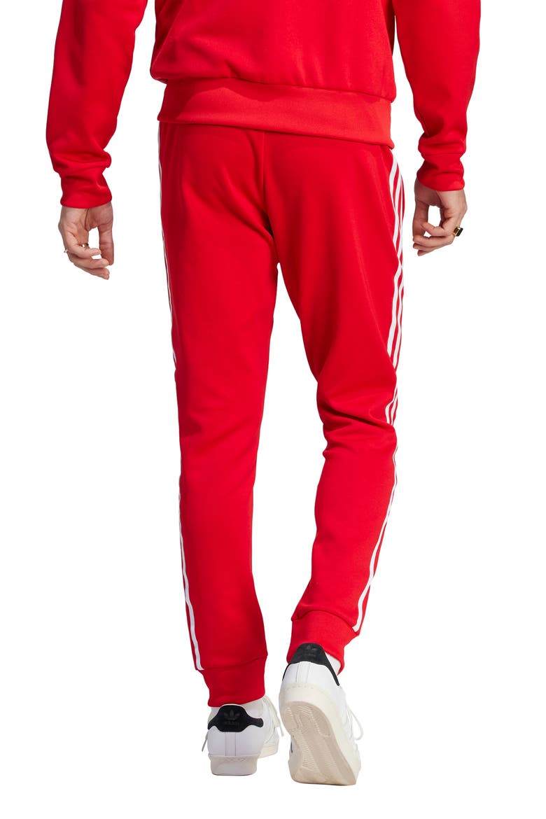 Lifestyle Superstar Joggers, Alternate, color, BETTER SCARLET/ WHITE