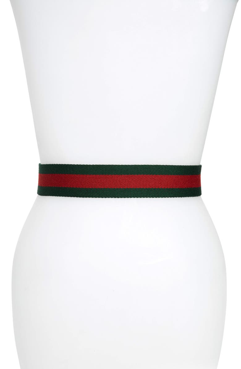 Gucci GG Logo Leather Belt, Alternate, color,