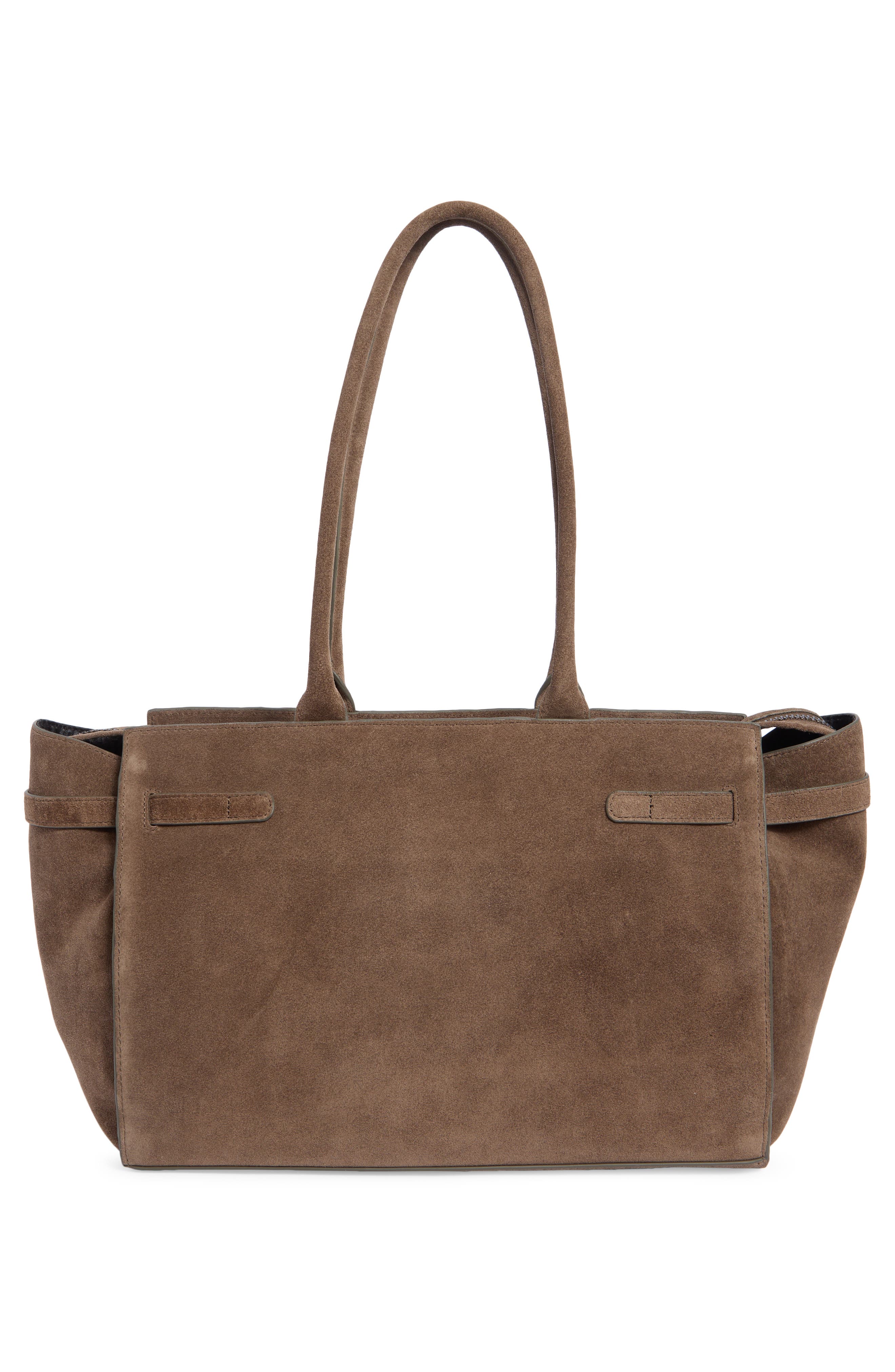 Kingsley Shopper Leather Tote, Alternate, color, DARK GREY