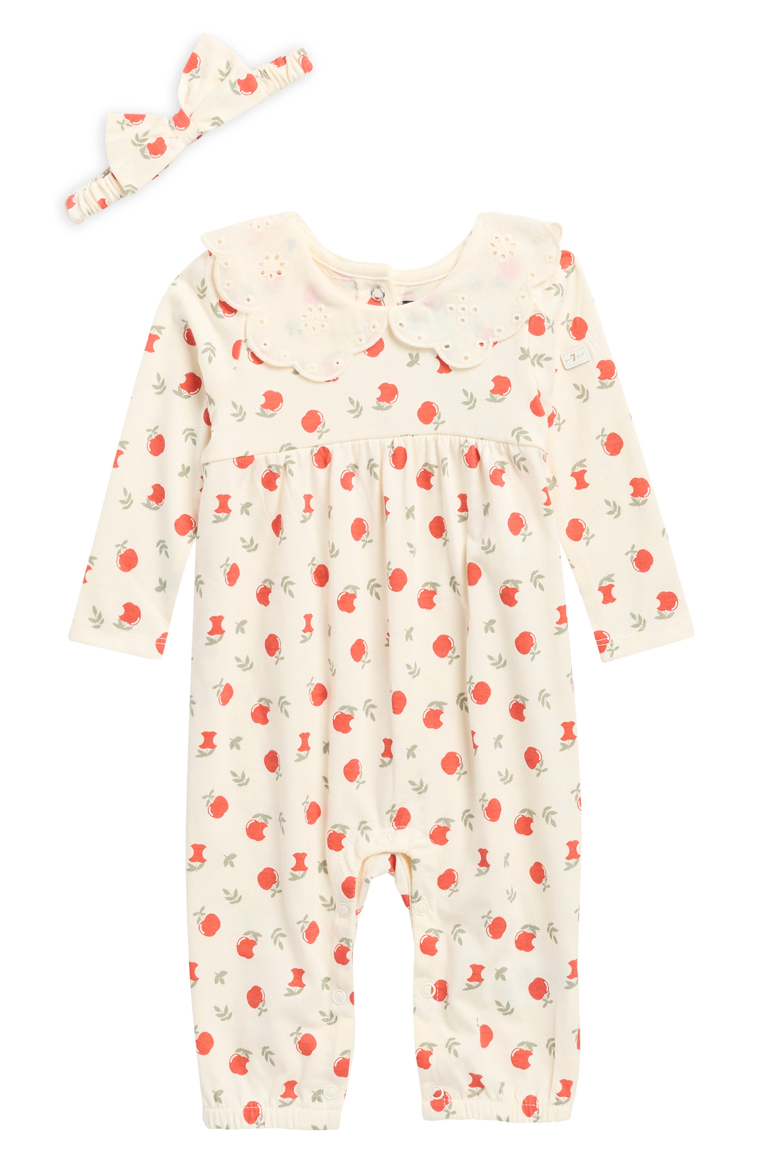 Kids' Peter Pan Collar Coverall & Headband Set