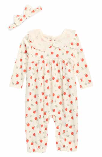 Kids' Peter Pan Collar Coverall & Headband Set
