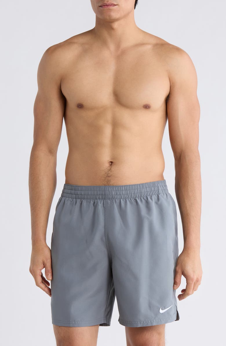 Nike 7-Inch Volley Swim Shorts, Main, color, Cool Grey