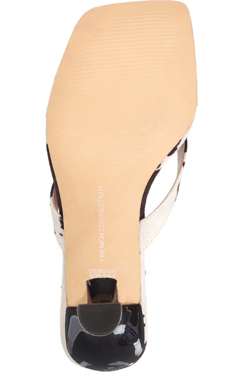 French Connection Trinity Thong Kitten Heel, Alternate, color, Brown