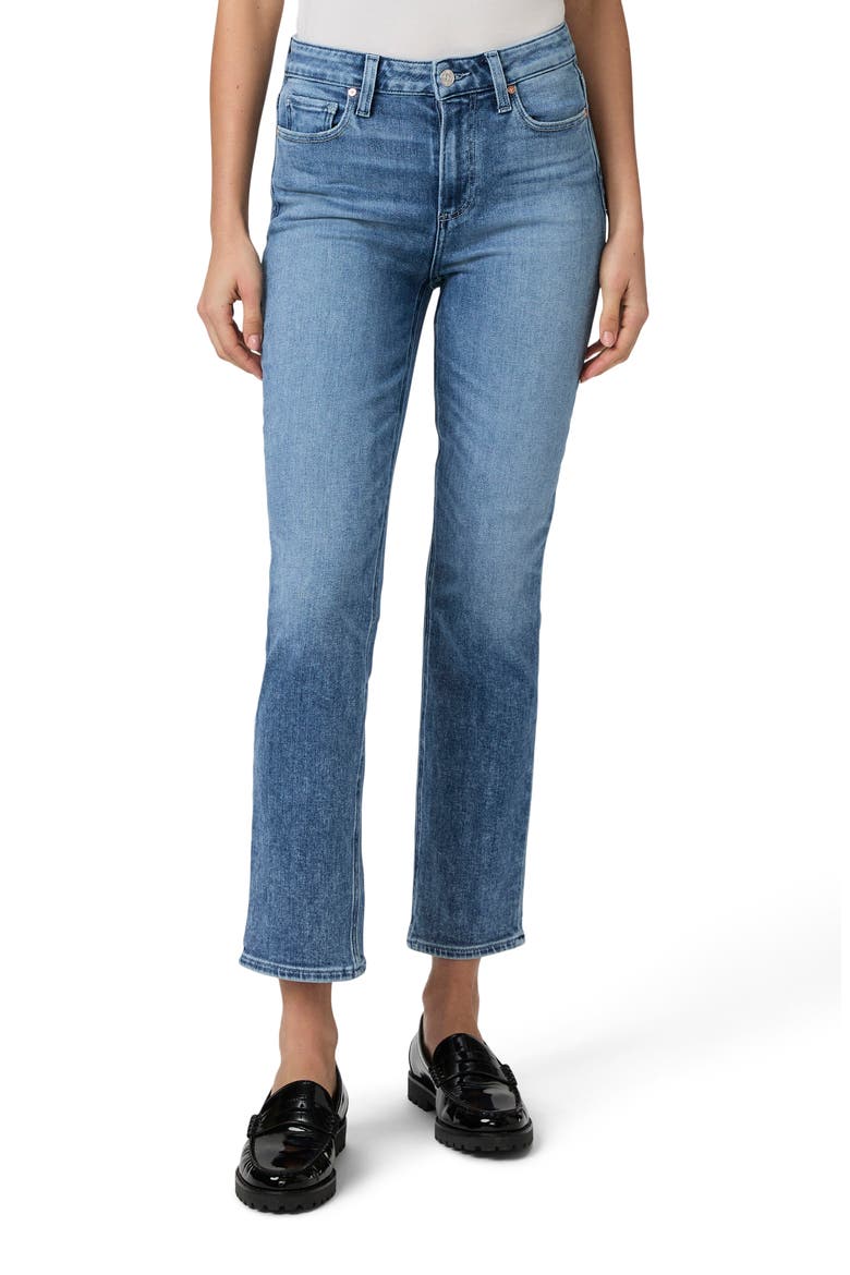 Cindy High Waist Ankle Straight Leg Jeans, Main, color, BEBOP