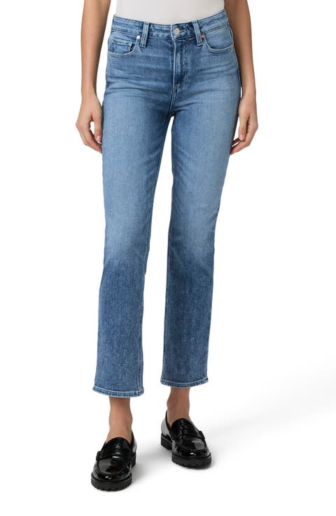 Cindy High Waist Ankle Straight Leg Jeans (Bebop)