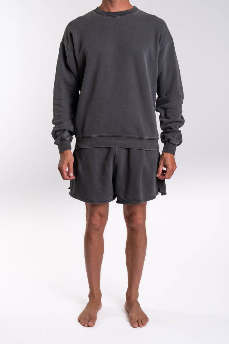 Gender Inclusive French Terry Day Short, Alternate, color, Sea Grey
