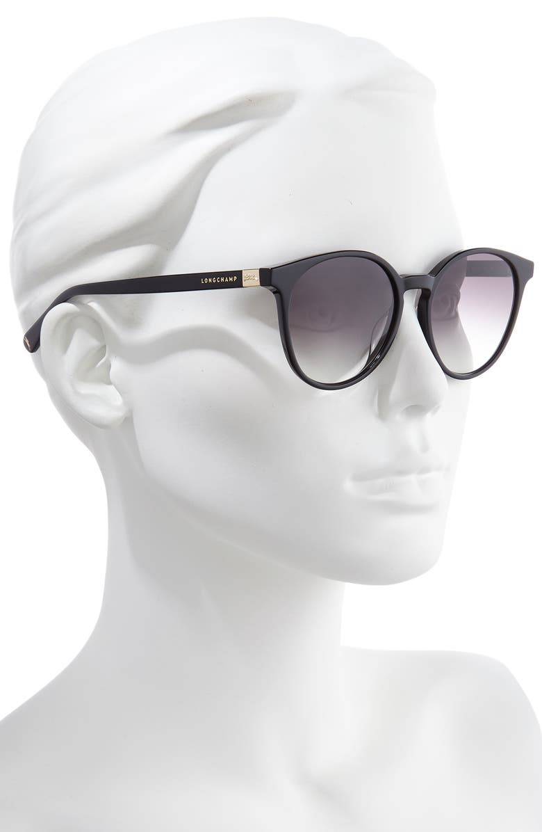 Longchamp Le Pliage 51mm Gradient Round Sunglasses, Alternate, color, 