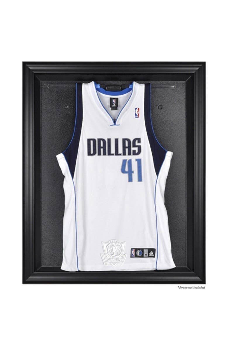 FANATICS AUTHENTIC Dallas Mavericks Black Framed Team Logo Jersey Display Case, Main, color,