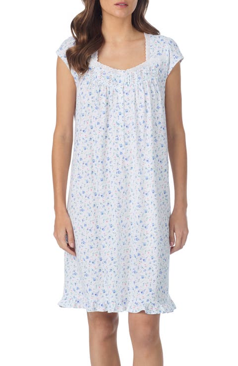 Cap Sleeve Cotton Nightgown