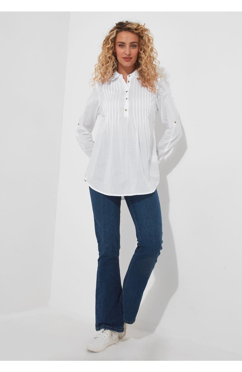 Joe Browns Cotton Pintuck Tunic, Alternate, color, White