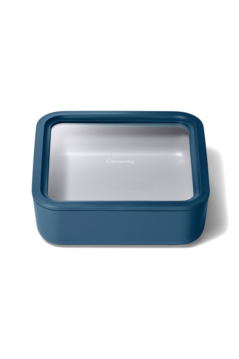 10-Cup Glass Food Storage Container, Main, color, NAVY