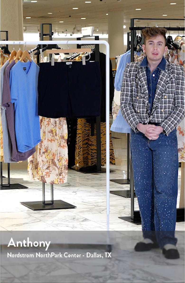 Stretch Cotton Skinny Chino Shorts, sales video thumbnail