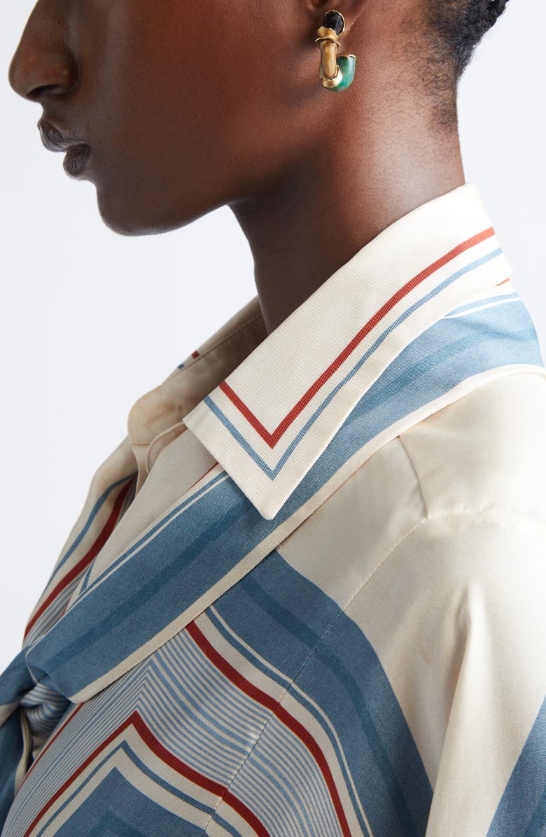 Zimmermann Wisp Jasper Hoop Earrings, Alternate, color, Antique Gold/ Multi Angm