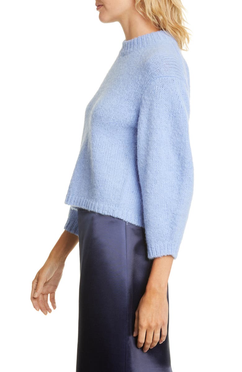 Tibi Cozette Alpaca & Wool Blend Crop Sweater, Alternate, color, 