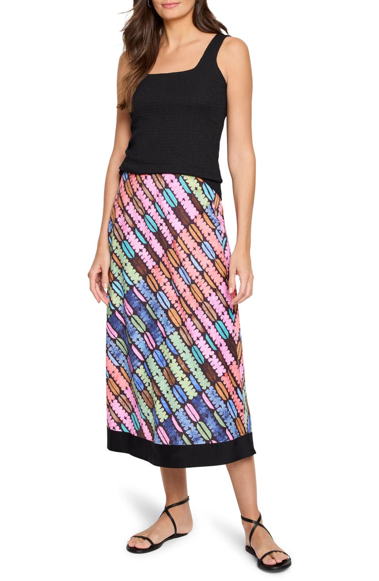 NIC+ZOE Rainbow Macaroon Cotton A-Line Skirt, Alternate, color, 