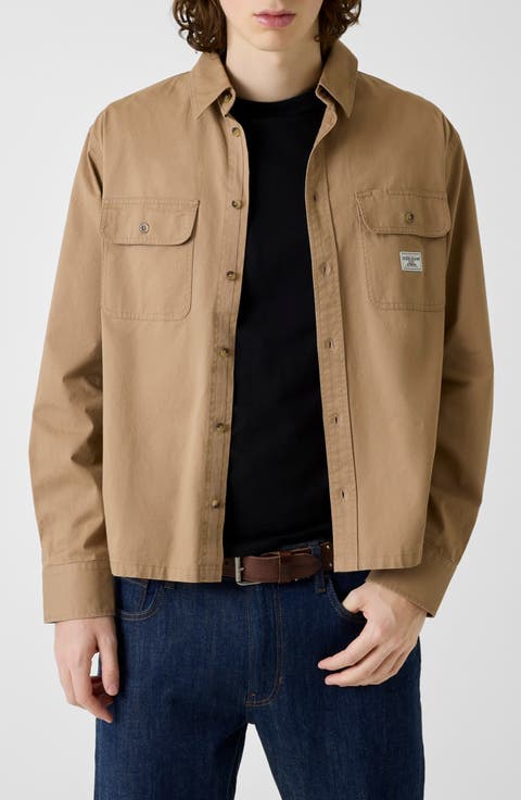 Boxy Cotton Shirt Jacket