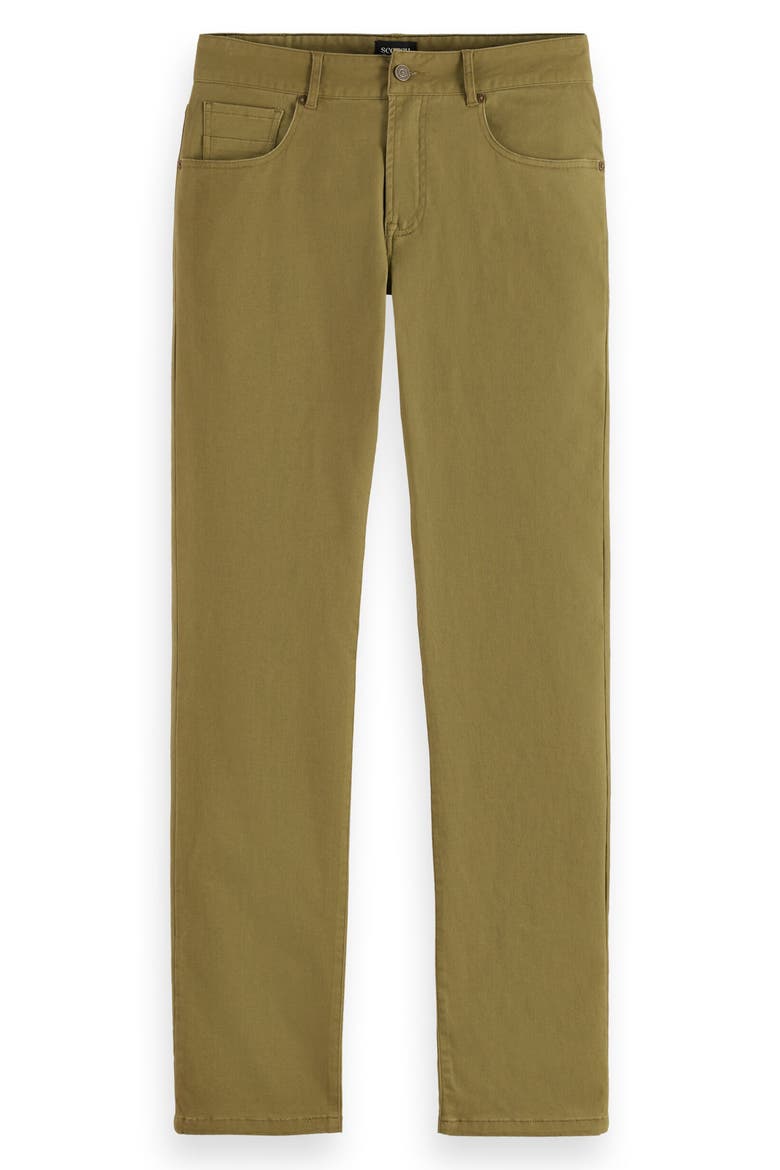 Ralston Slim Fit Five Pocket Stretch Twill Pants, Alternate, color, WASHED MILITARY