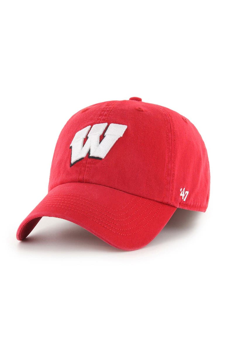 '47 Men's '47 Red Wisconsin Badgers Franchise Fitted Hat, Main, color, 