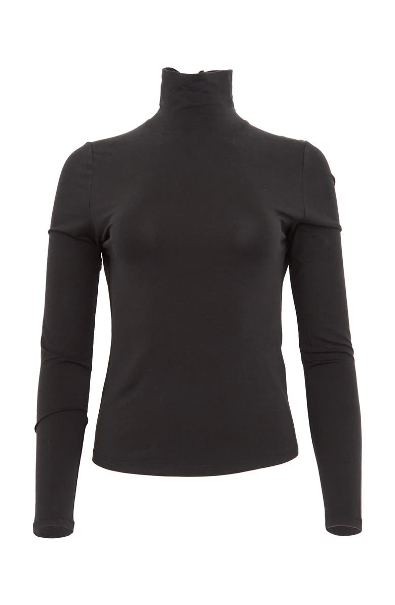 Lords of Harlech Kate Stretch Knit Turtleneck, Main, color, Black