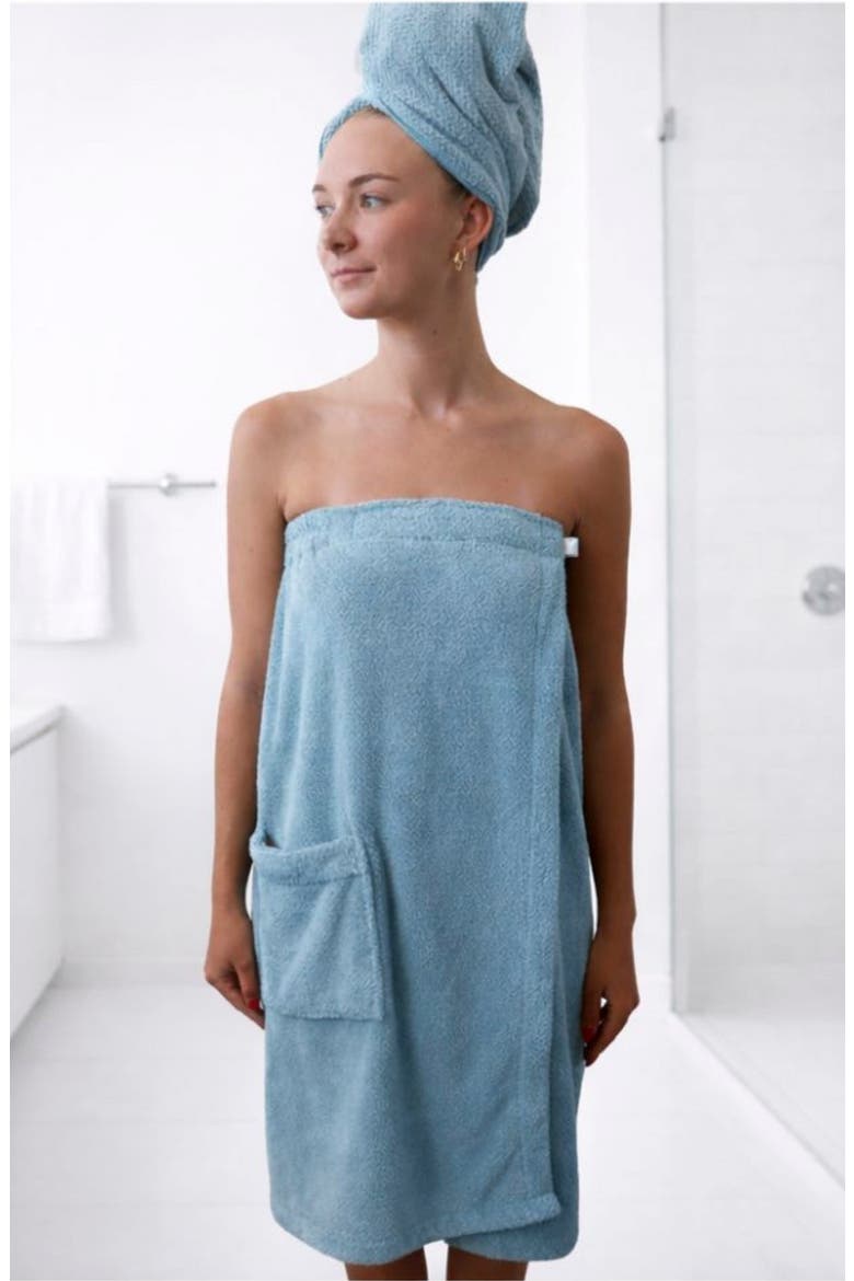 Spa Wrap & Scrunchie Set $74 Value, Alternate, color, PEBBLE