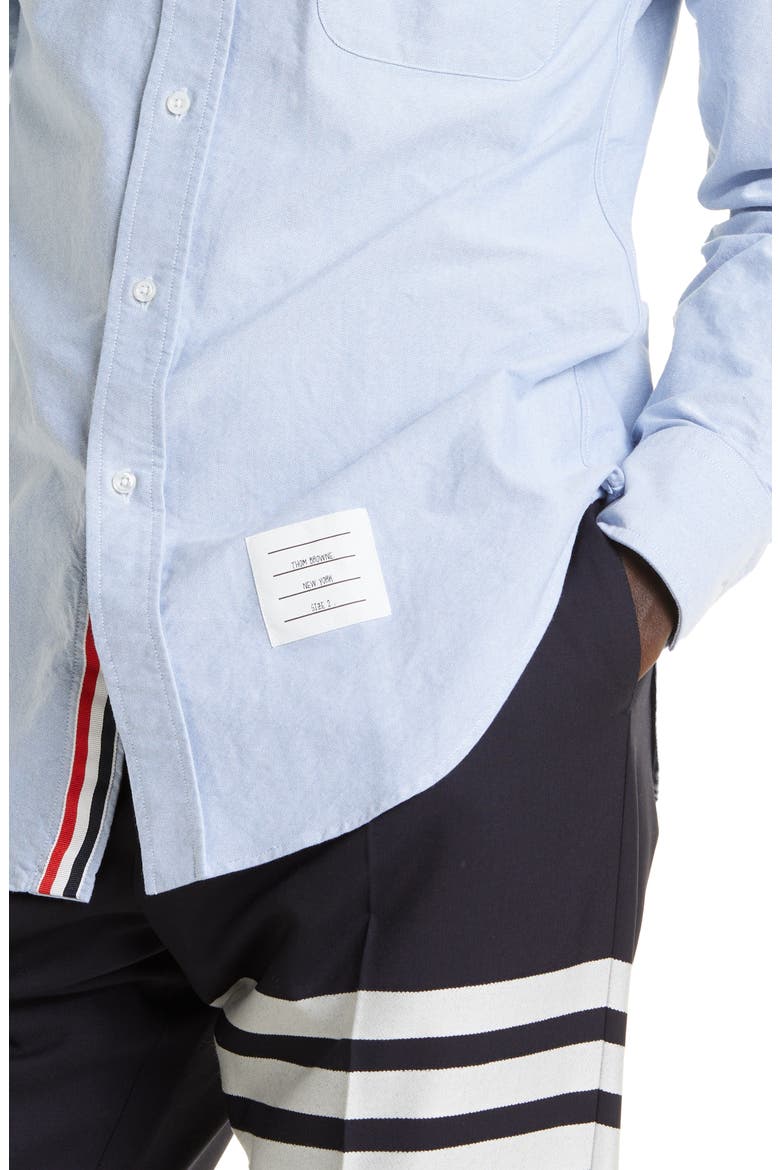 Cotton Button-Down Shirt, Alternate, color, LIGHT BLUE