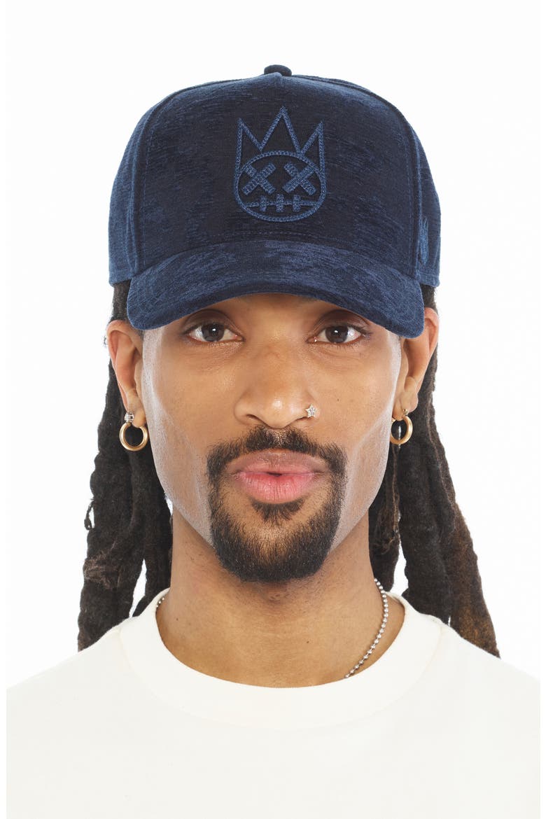 A-Frame Jacquard Adjustable Trucker Hat, Alternate, color, NAVY