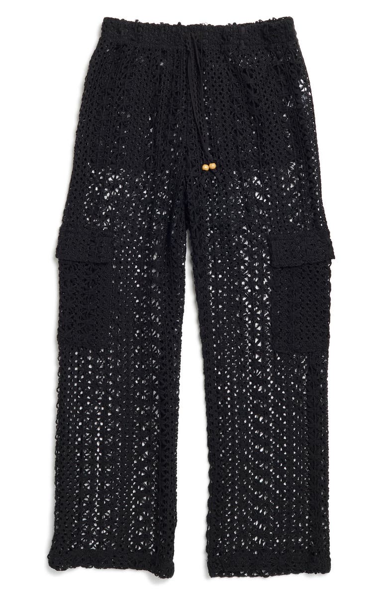 Vintage Havana Kids' Crochet Cargo Pants, Main, color, 
