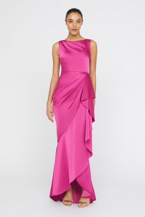 Harper Draped Wrap Gown