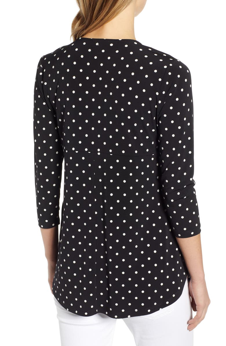 Chaus Zipper Dot Top, Alternate, color,