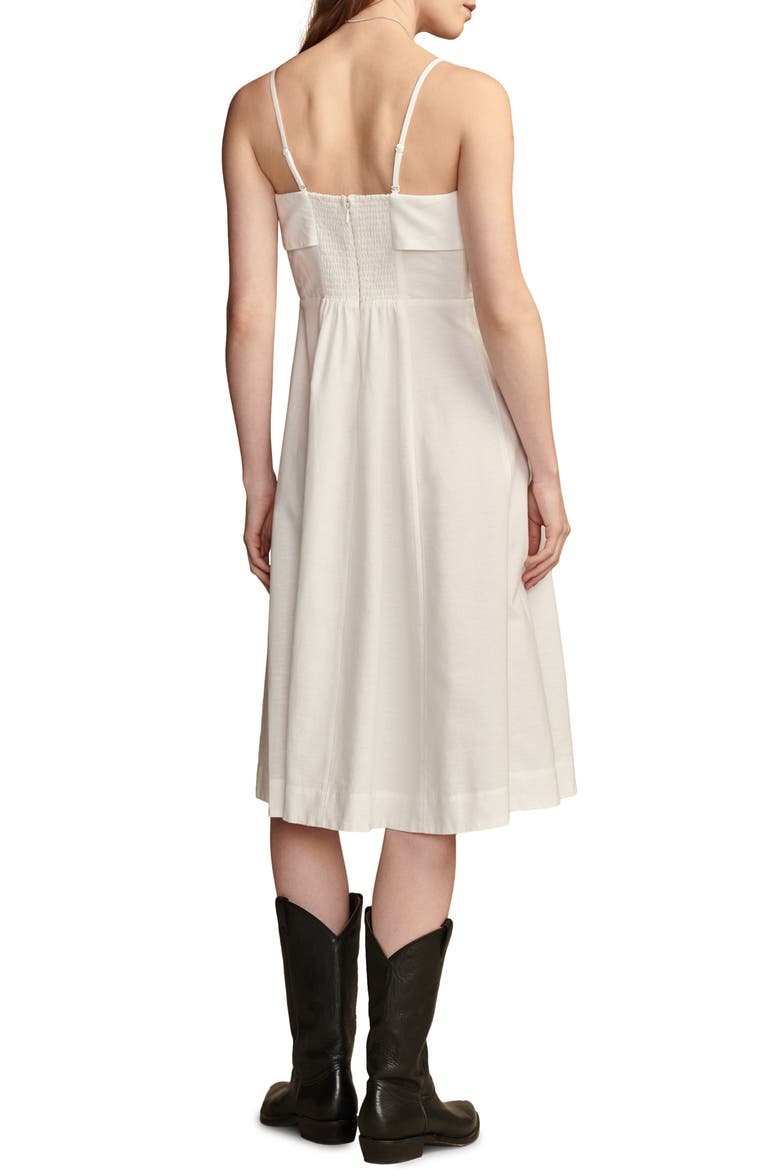 A-Line Midi Dress, Alternate, color, BRIGHT WHITE