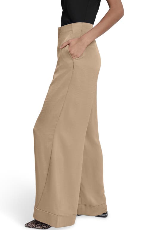 Dkny Wide Leg Pants In Brown
