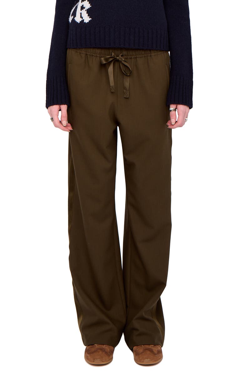 Zadig & Voltaire Poma Tailleur Drawstring Pants, Main, color, Moss